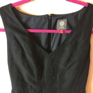 Navy Blue Vince Camuto Suede Dress